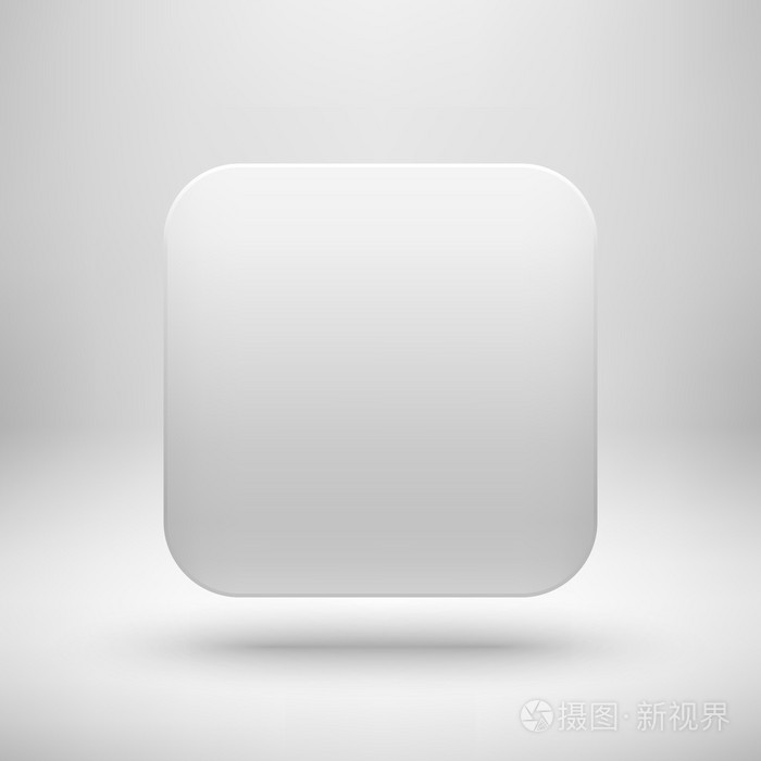 技术白色空白 app 图标模板