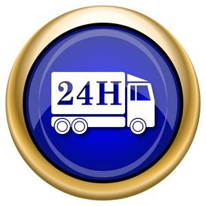 24 h 交付卡车图标