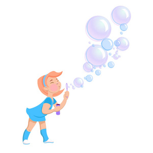 卡通矢量图可爱的卡通黄色鸭在浴缸与肥皂泡沫.橡胶玩具享受卫生时间.