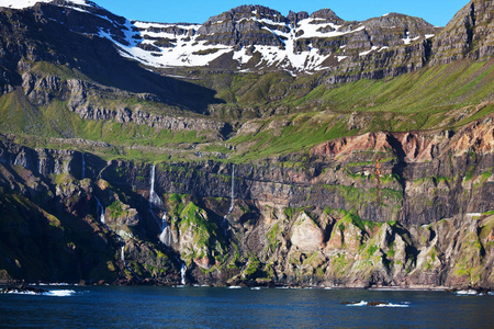 冰岛的北极地形崎岖