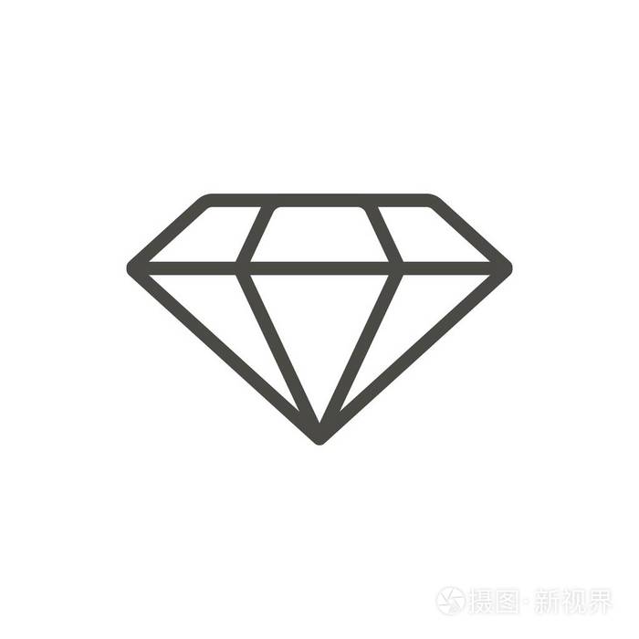 菱形图标向量线条光辉符号