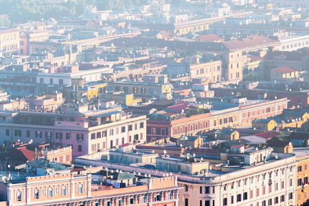 罗马在意大利古建筑屋顶视图图片