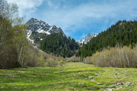 全景视图的法国阿尔卑斯山