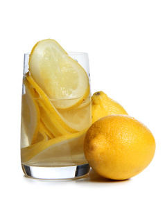 柠檬饮料玻璃