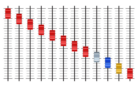彩色声音滑块