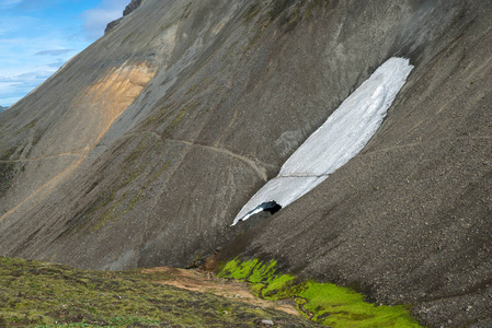 Fjallabak 自然保护区的 Landmannalaugar 山。冰岛