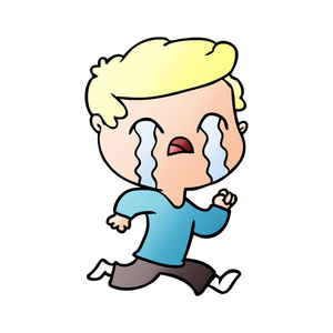 哭卡通人物图片