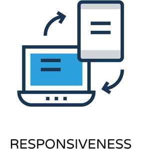 响应性彩色矢量图标
