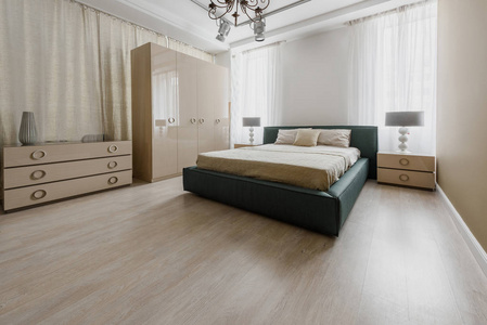 现代装修卧室大床房图片