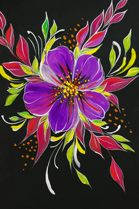 水粉花卉图片-水粉花卉素材-水粉花卉插画-摄图新视界