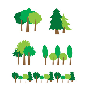 可爱的卡通树图片