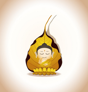 佛卡通矢量照片