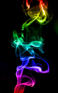 彩色烟图片