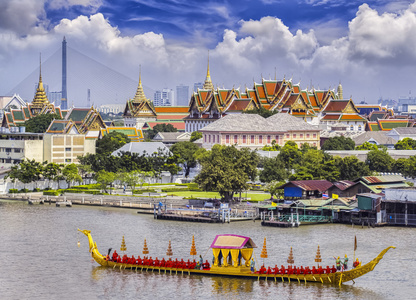 景观的泰国的国王的宫殿