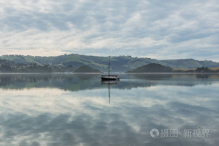 沿海视图 新西兰太平洋海岸 奥塔哥半岛