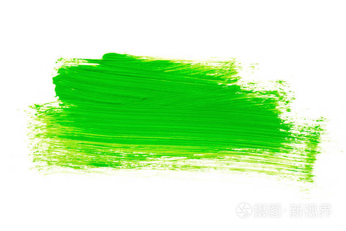 手绘浅绿色抽象丙烯酸背景白色