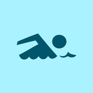 游泳logo矢量图图片
