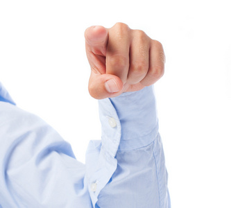 前方触摸手指向前方照片