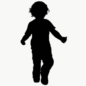 卷曲的剪影图片