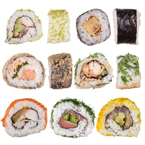 日本海鲜寿司宴特写图片