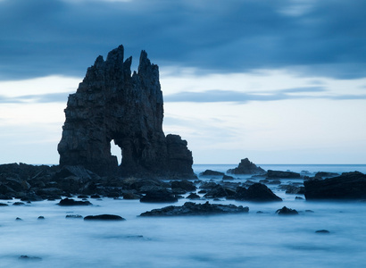 在 portizuelo 海滩海景