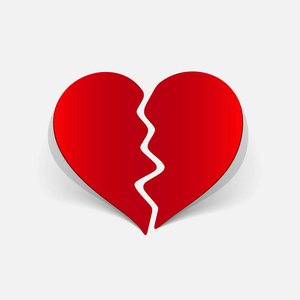 色狼是谁这是一个现实的设计元素破碎的心照片