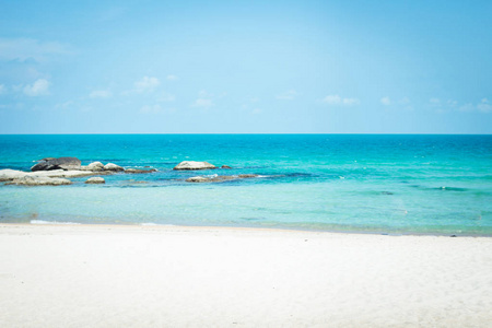 下载蓝海白沙海滩查汶海滩, 苏梅岛, 泰国