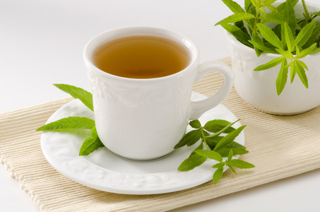 柠檬马鞭草凉茶照片