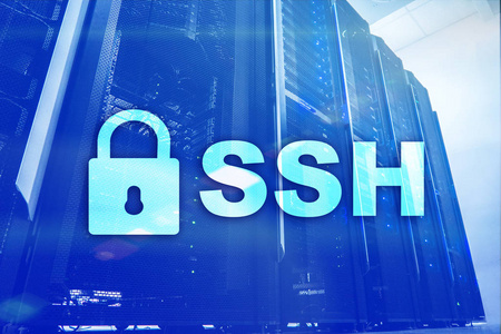 Ssh, 安全的外壳协议和软件。数据保护互联网和电信概念