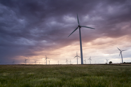 生态能源 电力的风力涡轮机