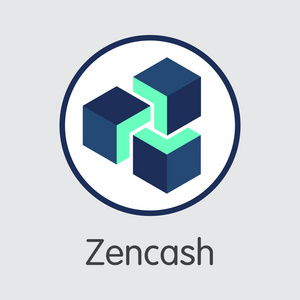 Zencash 加密货币矢量元素