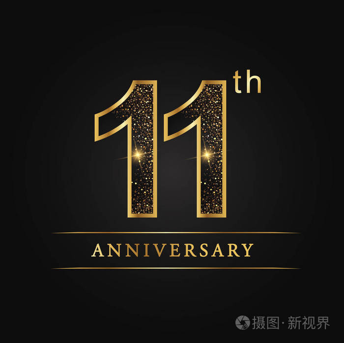 anniversary,aniversary,11 年周年纪念庆祝标识.第十一周年纪念标志