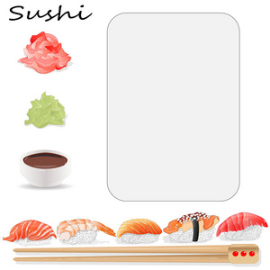 握寿司插图在白色背景上