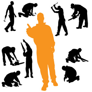 安全帽剪影图片