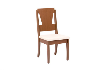 木椅。白色背景的孤立对象