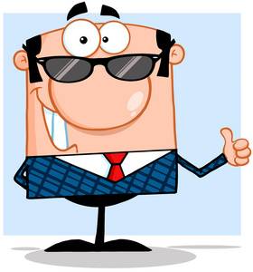 开心事业男人戴墨镜卡通男孩在生日聚会上玩得很开心年轻人在沙滩酒吧