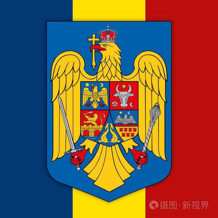 罗马尼亚徽章和旗子, 国家的标志