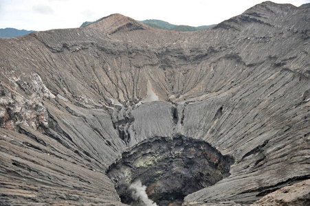 火山口的火山溴。印度尼西亚, 海岛爪哇