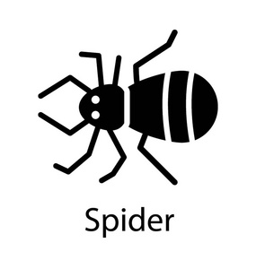 有长腿的昆虫的图标描绘蜘蛛图片