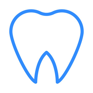 牙齿的图标。矢量图