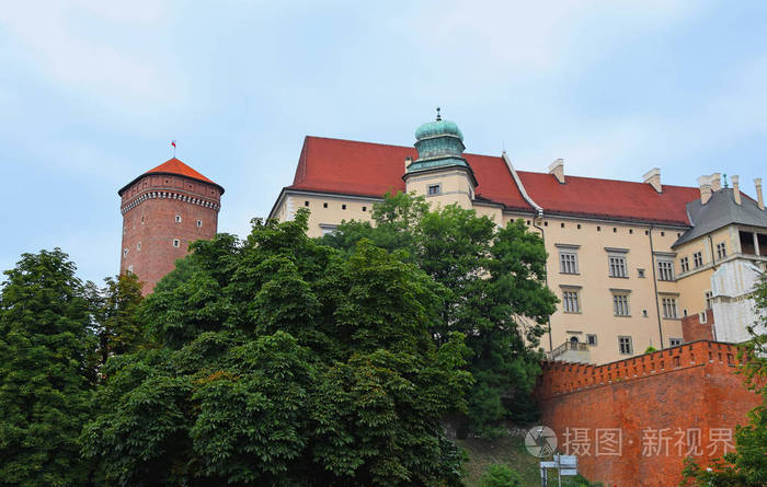 在克拉科夫，波兰的瓦维尔皇家城堡