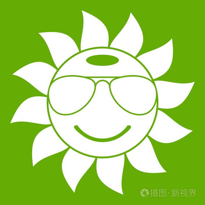 太阳图标绿色