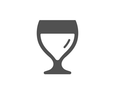 酒杯简单的图标, 矢量, 插图