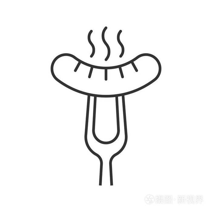 香肠.矢量隔离绘图插画-正版商用图片06synq-摄图新视界