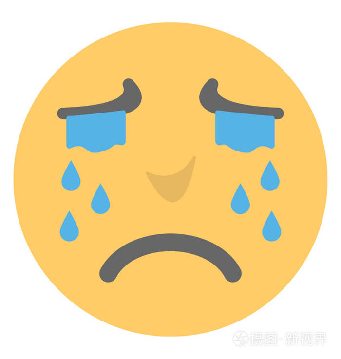一个哭泣的图释表达式