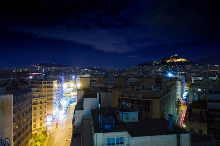 照亮城市夜景, 雅典, 希腊