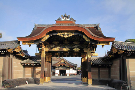 日本京都二条城城堡卡拉门