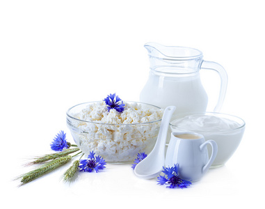 牛奶, 奶油, 酸奶和奶酪照片