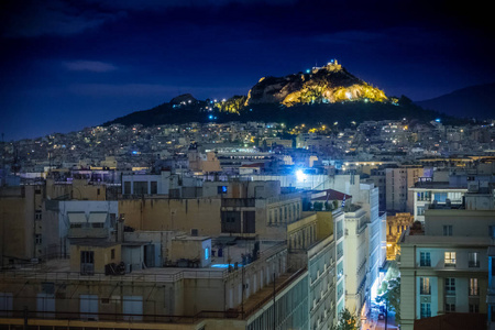 照亮城市夜景, 雅典, 希腊