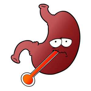 手绘胃图片
